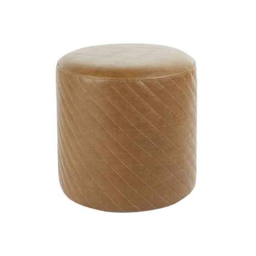 Leather Pouf