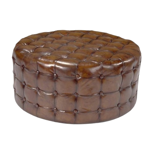 Leather Ottoman